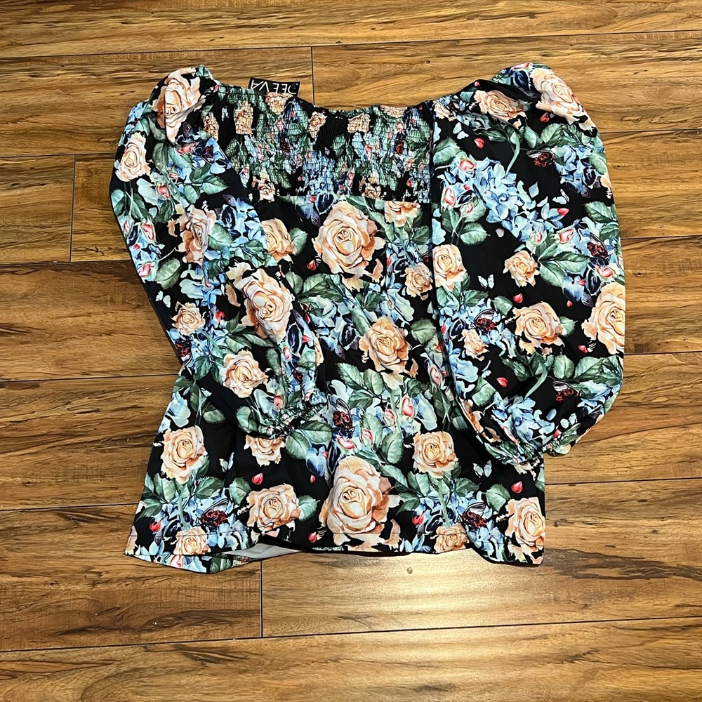 Keeping Up With Floral Long Sleeve Dress - Picture 3 of 3